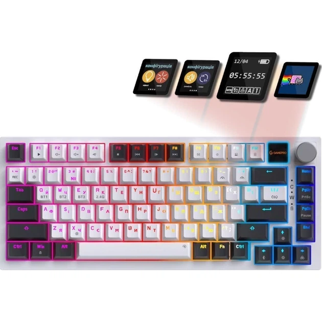 Клавіатура GamePro Asgard Valhalla Pro QLAB Sakura Switch White (MK160-W-D-QS-PRO) [165445] - зображення 2