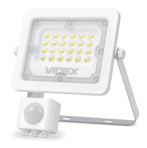 Прожектор LED, Videx, White, 10 Вт, 1000 Лм, з датчиком руху та освітленості (VL-F2e105W-S) - Фото 1 Прожектор LED, Videx, White, 10 Вт, 1000 Лм, з датчиком руху та освітленості (VL-F2e105W-S) - зображення 1