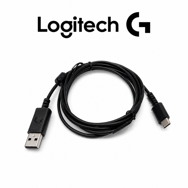 Кабель USB-A – USB Type-C для мыши Logitech G Pro X 2 / GPW3 / GPW4 / G502 X Wireless / MX Anywhere 3 / MX Master 3 / G733 - Фото 1 Кабель USB-A – USB Type-C для мыши Logitech G Pro X 2 / GPW3 / GPW4 / G502 X Wireless / MX Anywhere 3 / MX Master 3 / G733 - изображение 1