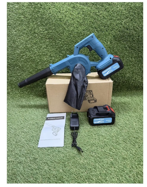 Акумуляторна повітродувка-пилосос Krafftec Germany PRO 52V 6Ah 2 акумулятори, повітряний потік 3,8 м³/хв, кейс - зображення 3