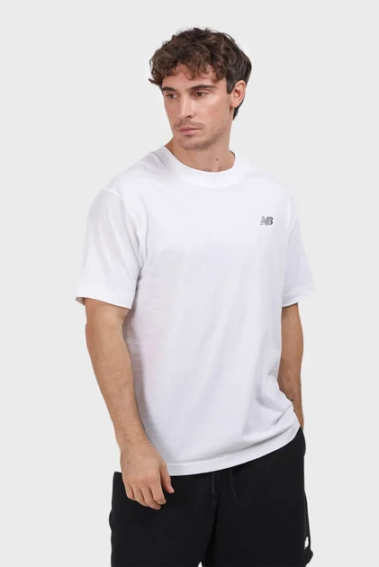 Чоловіча спортивна футболка NB SMALL LOGO MT61011PWT біла розмір XXL - Фото 2 Чоловіча спортивна футболка NB SMALL LOGO MT61011PWT біла розмір XXL - изображение 2
