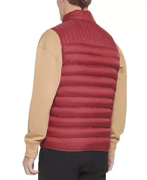 Чоловічий жилет Tommy Hilfiger Нейлон Luxury Quilt Old Money Premium Look M бордова - Фото 5 Чоловічий жилет Tommy Hilfiger Нейлон Luxury Quilt Old Money Premium Look M бордова - зображення 5