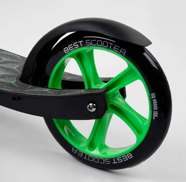 Самокат двухколесный "Best Scooter" 62798(2) колеса PU, d переднего колеса - 230мм, d заднего колеса - 180мм, 1 амортизатор передний - Фото 5 Самокат двухколесный "Best Scooter" 62798(2) колеса PU, d переднего колеса - 230мм, d заднего колеса - 180мм, 1 амортизатор передний - изображение 5