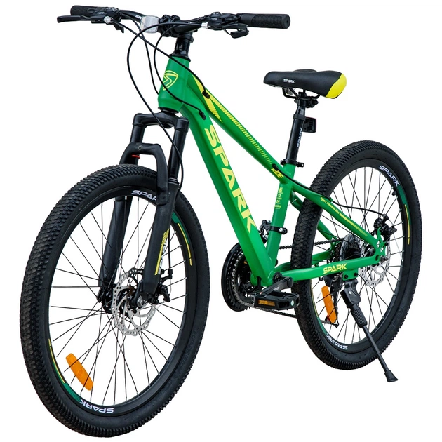 Велосипед SPARK RIDE (колеса - 24", сталева рама - 12") Зелений - зображення 3