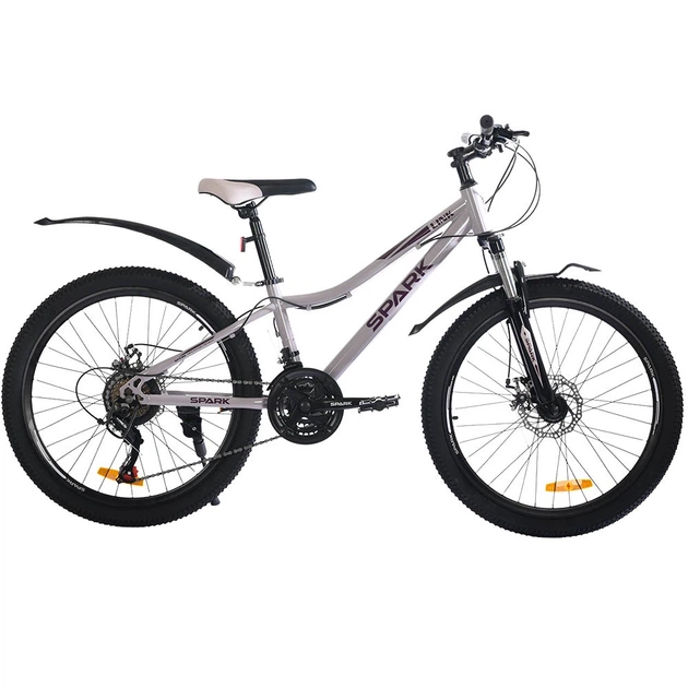 Велосипед SPARK LINK (колеса - 24", сталева рама - 12") Світло-бузковий - Фото 2 Велосипед SPARK LINK (колеса - 24", сталева рама - 12") Світло-бузковий - зображення 2