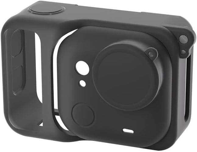 Силиконовый защитный чехол для экшн камер Insta360 GO Ultra с крышкой для объектива и ремешком - изображение 7