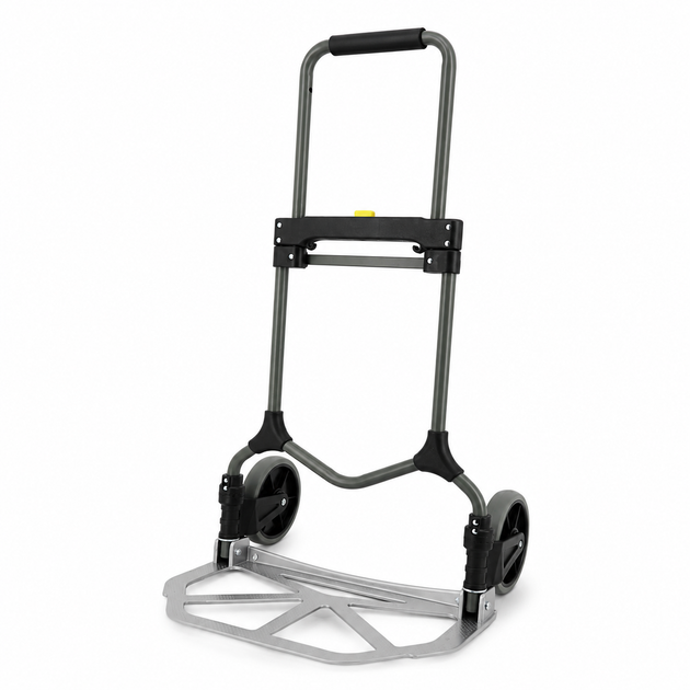 Складський візок Helper HP - 1199 90 кг 50×45×100 см для покупок вантажу багажу вантажопідйомний транспортний візок-платформа алюмінієвий візок тачка двоколісна посилена для перевезення вантажів - зображення 2