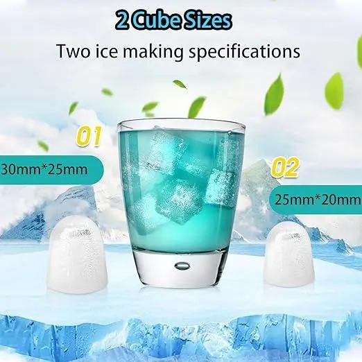 Ледогенератор Ice Maker HZB-12/G Портативный ледогенератор 1.3 л, 12 кг льда за 24 часа Белый - изображение 5