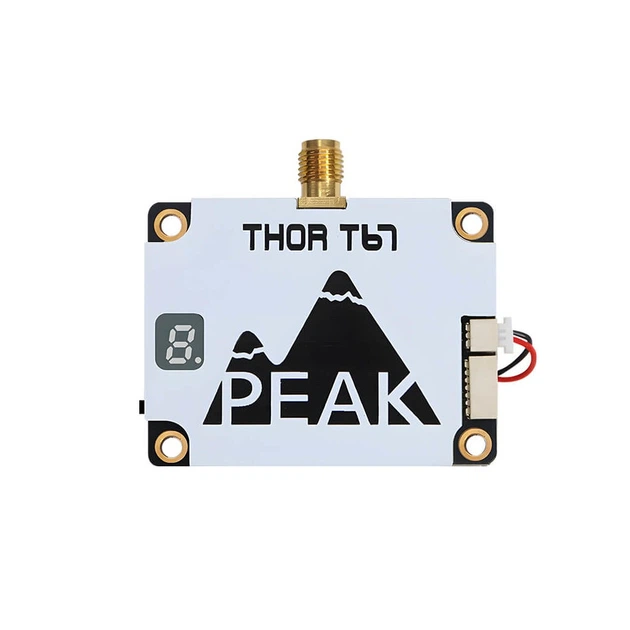 Видеопередатчик VTX 6.1G-7.2G 3W 64CH PeakFPV THOR T67, для FPV дронов - изображение 2