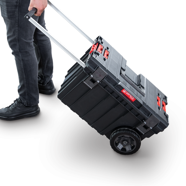 Ящик для инструментов на колесах QBRICK SYSTEM ONE TROLLEY VARIO (605x405x345мм) (5901238256830) - изображение 3