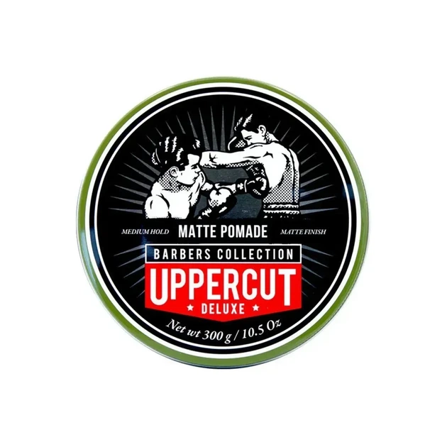 Матовая помада для волос Uppercut Deluxe Matt Pomade Barber Tin 300 г средняя фиксация водная основа профессиональный стайлинг - изображение 6