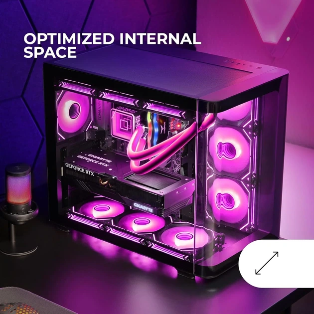 Корпус для ПК Mars Gaming MC-FUSION Черный (102023567) - изображение 4