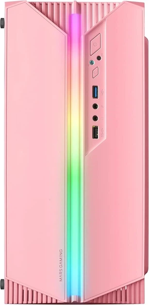 Корпус Mars Gaming MC-S1 / без БП / FRGB / Розовый (102050583) - изображение 3