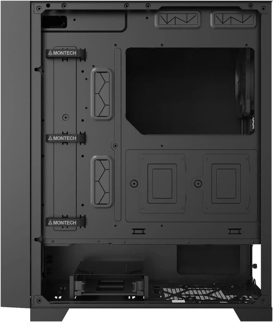 Корпус для ПК / Montech AIR 1000 Silent / Midi Tower / Без БП / Шумоизоляция / Черный (101642367) - изображение 8
