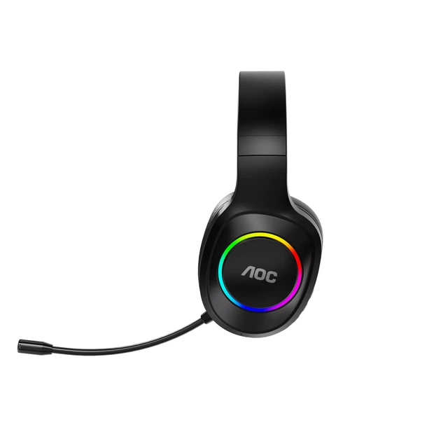 Наушники AOC ACG2502BK RGB Black (ACG2502BK/00) - Фото 2 Наушники AOC ACG2502BK RGB Black (ACG2502BK/00) - изображение 2
