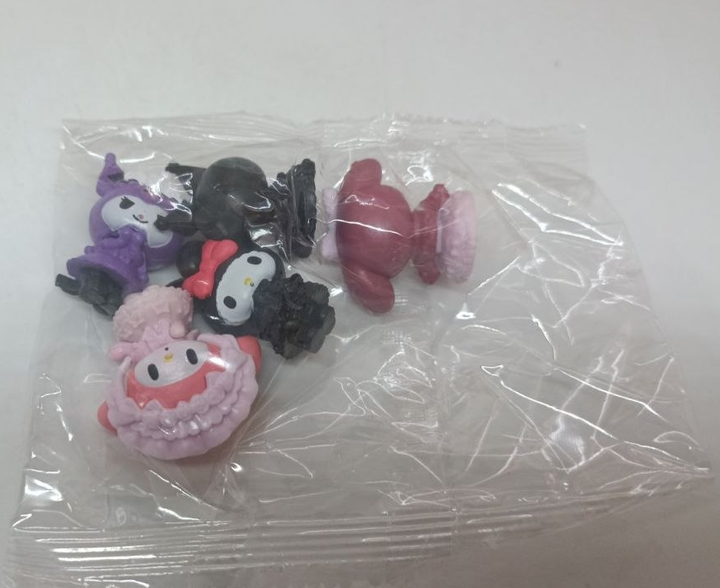 Набор мини-фигурок Sanrio 5 шт — Куроми (Kuromi) и Моя Мелоди (My Melody) 3-4 см - Фото 3 Набор мини-фигурок Sanrio 5 шт — Куроми (Kuromi) и Моя Мелоди (My Melody) 3-4 см - изображение 3