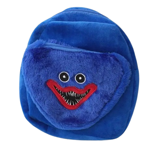 Мягкий детский рюкзак с Poppy Playtime Монстр Хаги Вагги Huggy Wuggy 23*20 см синий - изображение 3