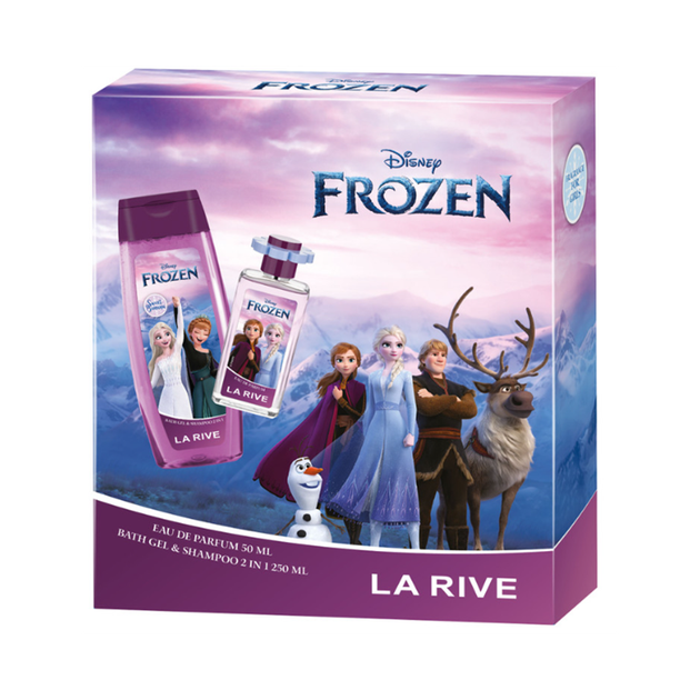 Подарунковий набір для дітей La Rive Frozen (парфумована вода 50 мл + шампунь-гель для душу 250 мл) - Фото 1 Подарунковий набір для дітей La Rive Frozen (парфумована вода 50 мл + шампунь-гель для душу 250 мл) - зображення 1