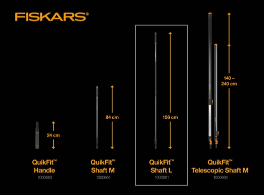 Тримач чорний Fiskars QuikFit (L) 1.56 м 136001 (1000661) - изображение 6