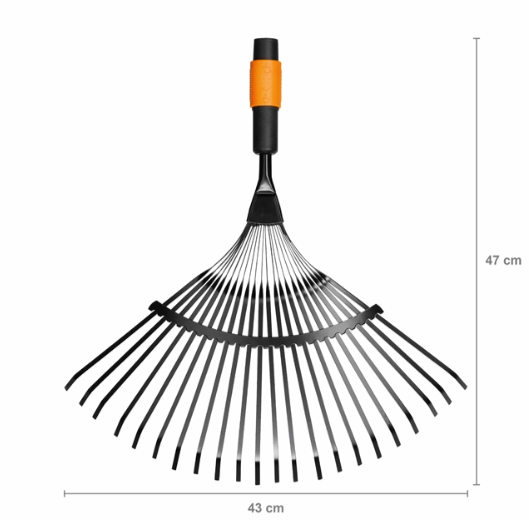 Граблі для прибирання листя 22 зубців Fiskars QuikFit 135201 (1000644) - зображення 2