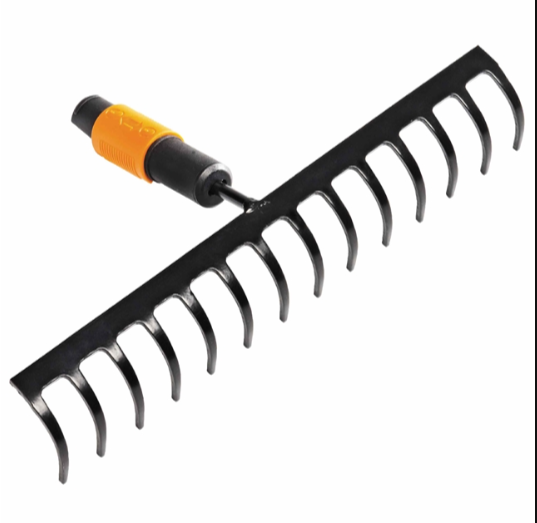 Граблі для грунту 14 зубів Fiskars QuikFit 135511 (1000653) (насадка) - изображение 3