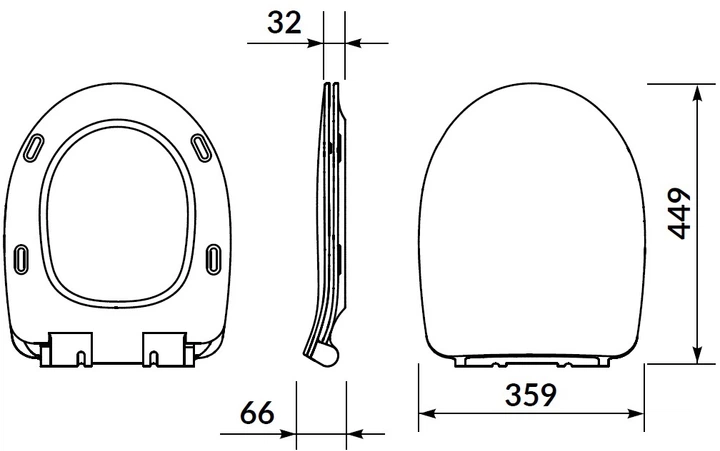 Сидіння - кришка для унітаза Cersanit Mito Cersania Slim K98-0240 Soft Close дюропласт - Фото 3 Сидіння - кришка для унітаза Cersanit Mito Cersania Slim K98-0240 Soft Close дюропласт - зображення 3