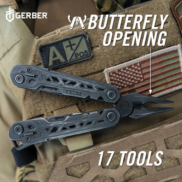 Мультитул Gerber Truss Multi-Tool Black 30-001780 (1055359) - изображение 8