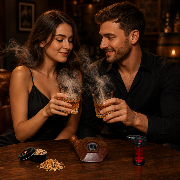 Набір для копчення напоїв Bartending Premium (смокер для віскі, бурбона, кави, коктейлів) - зображення 18