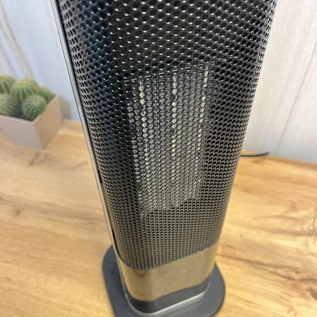 Тепловентилятор керамический Portable Fan Heater HQN218-28QD с увлажнителем воздуха 1500 Вт LED дисплеем сенсорным управлением эффектом пламени черный - изображение 8