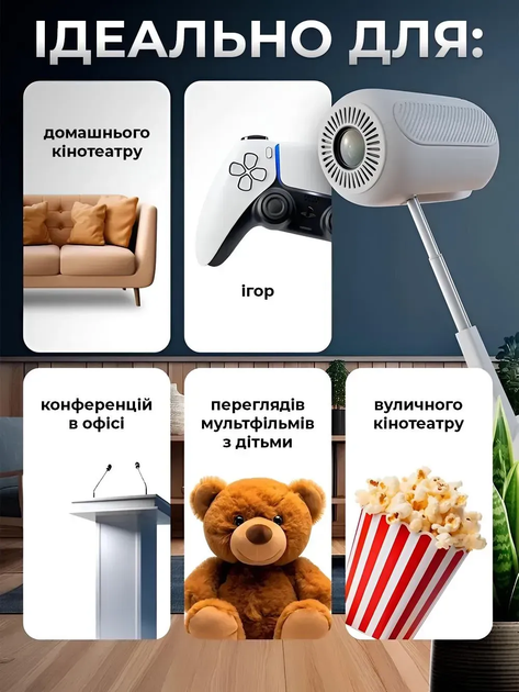 Портативный проектор Android 13 (TS-6) - изображение 3