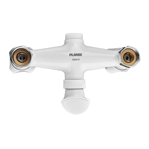 Смеситель для ванны PLAMIX OMEGA-142 EURO SET WHITE (со шлангом, лейкой и кронштейном) (MX9699) - изображение 6