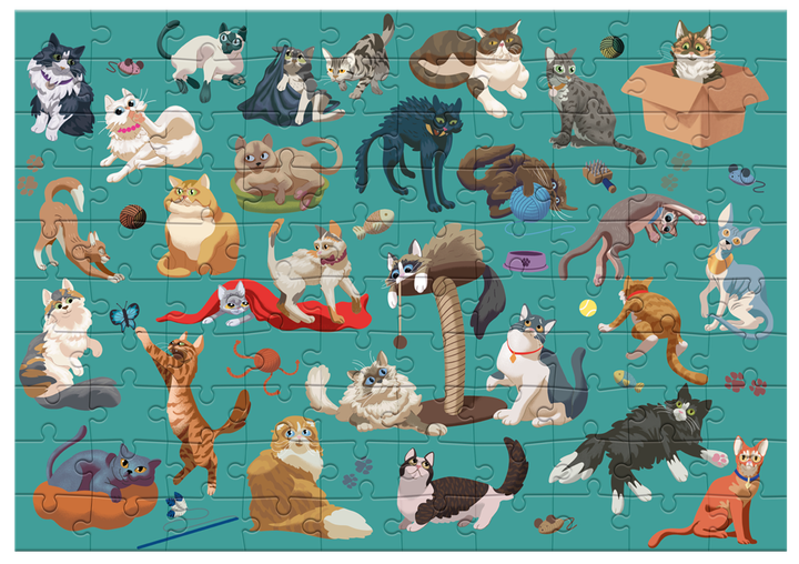 Пазл DoDo Кумедні коти 100 елементів - зображення 4