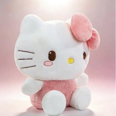 Мягкая игрушка Hello Kitty, большая плюшевая Хэллоуина Китти с розовым бантом 35 см - изображение 5