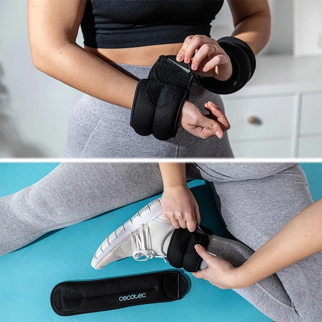 Обтяжувачі Cecotec Drumfit AnkleBell 2000 Neo (2шт по 2кг) (CCTC-07207) - изображение 7