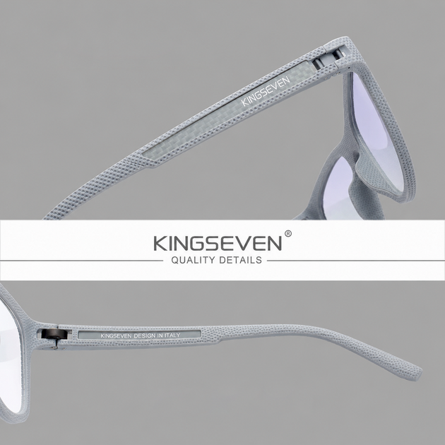 Очки компьютерные Blue Blocker 45% для мужчин и женщин KINGSEVEN 745 Gray 45 - изображение 2