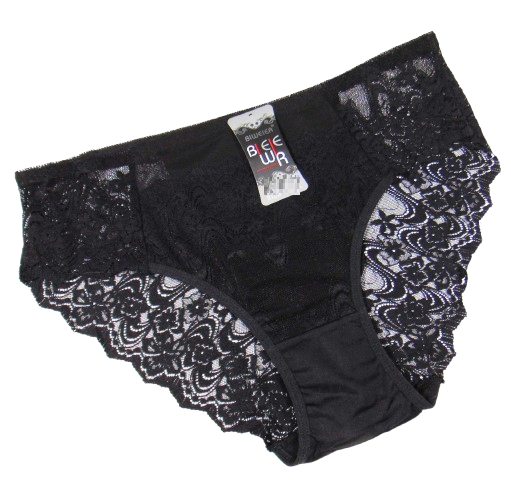 Трусики сеточка с кружевом 5XL черные Biweier 2119 - Фото 1 Трусики сеточка с кружевом 5XL черные Biweier 2119 - изображение 1
