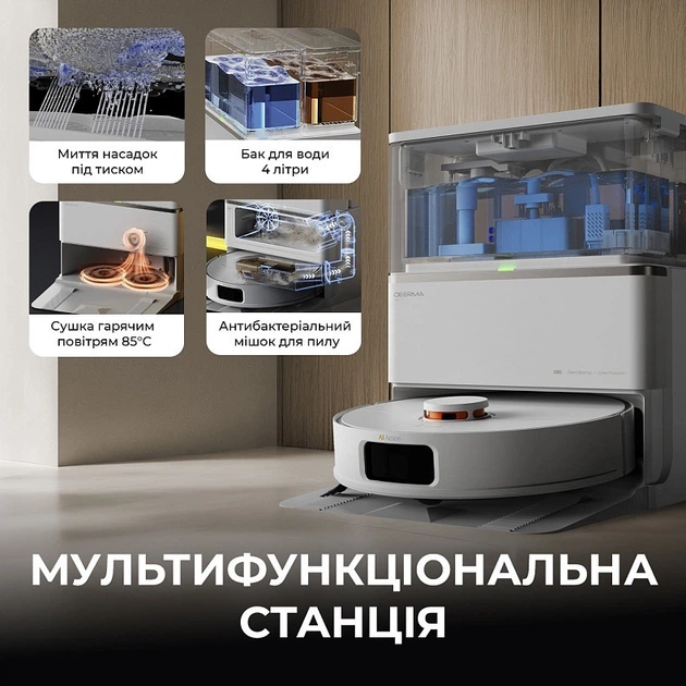 Робот-пілосос Deerma X80 (DEM-X80) - зображення 8