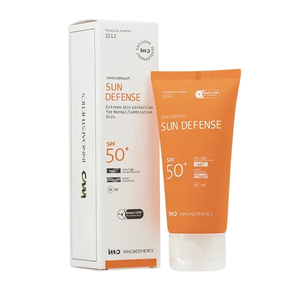 Innoaesthetics Sun Defense SPF 50 — крем для обличчя, захист від сонця для сухої шкіри, 60 мл - Фото 1 Innoaesthetics Sun Defense SPF 50 — крем для обличчя, захист від сонця для сухої шкіри, 60 мл - изображение 1