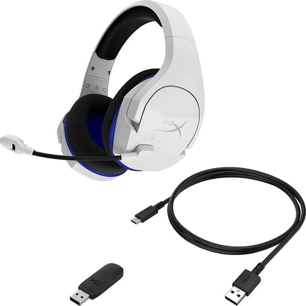 Гарнiтура HyperX Cloud Stinger Core Wireless для PS4\PS5 Білий (4P5J1AA) - Фото 5 Гарнiтура HyperX Cloud Stinger Core Wireless для PS4\PS5 Білий (4P5J1AA) - изображение 5