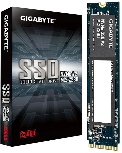 Накопичувач SSD 256GB Gigabyte NVMe SSD V2 M.2 PCIe 3.0 x4 3D NAND TLC (G3NVMEV2256G) - зображення 3