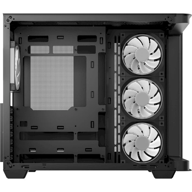 Корпус для ПК DeepCool CG530U 4F Black панорамний із загартованим склом 4 ARGB вентилятори ATX MicroATX Mini-ITX без БЖ (R-CG530U-BKAGA4-G) - зображення 4