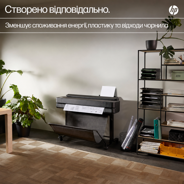 Струйный принтер HP DesignJet T630 36 дюймов Wi-Fi плоттер для чертежей A0 (5HB11D) - изображение 7