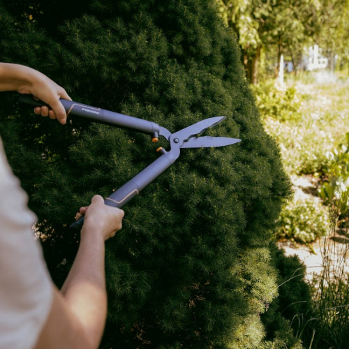 Ножиці для живоплоту Fiskars SingleStep сталь нержавіюча Чорний (1001433) - зображення 5