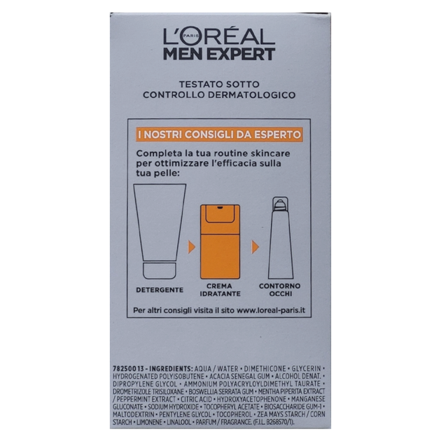 Крем для обличчя чоловічий проти зморшок L'OREAL men exp.cr.a/rughe 50 мл. - зображення 2