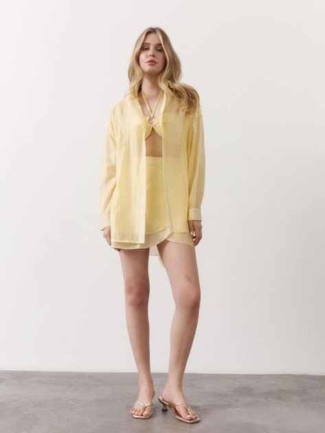 Жовтий костюм тройка Tencel Breeze Set LiLove 346 S - Фото 5 Жовтий костюм тройка Tencel Breeze Set LiLove 346 S - изображение 5