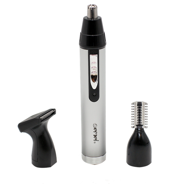 Многофункциональный триммер Gemei GM-3107 3 в 1 аккумуляторный с насадками для бороды, бровей и носа/ушей - Фото 8 Многофункциональный триммер Gemei GM-3107 3 в 1 аккумуляторный с насадками для бороды, бровей и носа/ушей - изображение 8