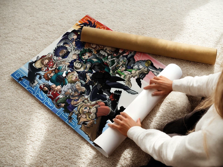 Постер Моя геройская академия, Boku no Hero Academia, аниме, A3 42×30 см (id7333) - изображение 3