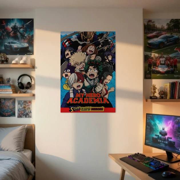Постер Моя геройская академия, Boku no Hero Academia, аниме, A3 42×28 см (id7329) - изображение 2
