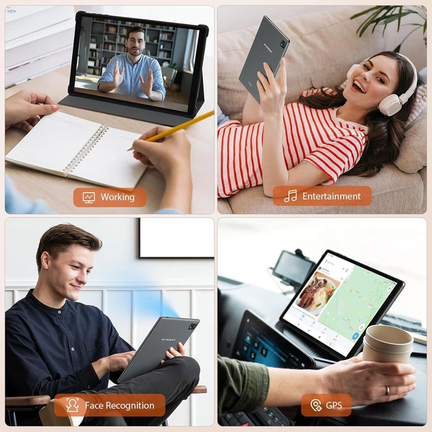 Планшет 10'' Full HD FLYCOAY M820-ЕЭЗ (12+24)/128Gb / 8 ядер / Android 14 / 8000 мАч / Серый (102026287) - Б/У - изображение 7