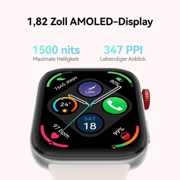 Смарт-годинник HUAWEI Watch FIT 3 / Алюмінієвий корпус / 1,82-дюймовий AMOLED-дисплей / Сірий (100638869) - Б/В - зображення 3